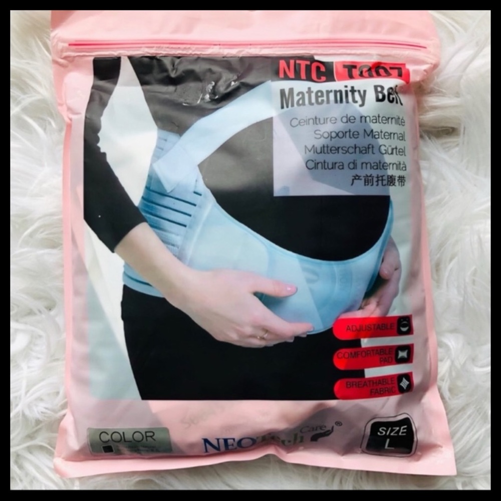 BNWT Black Maternity Belt